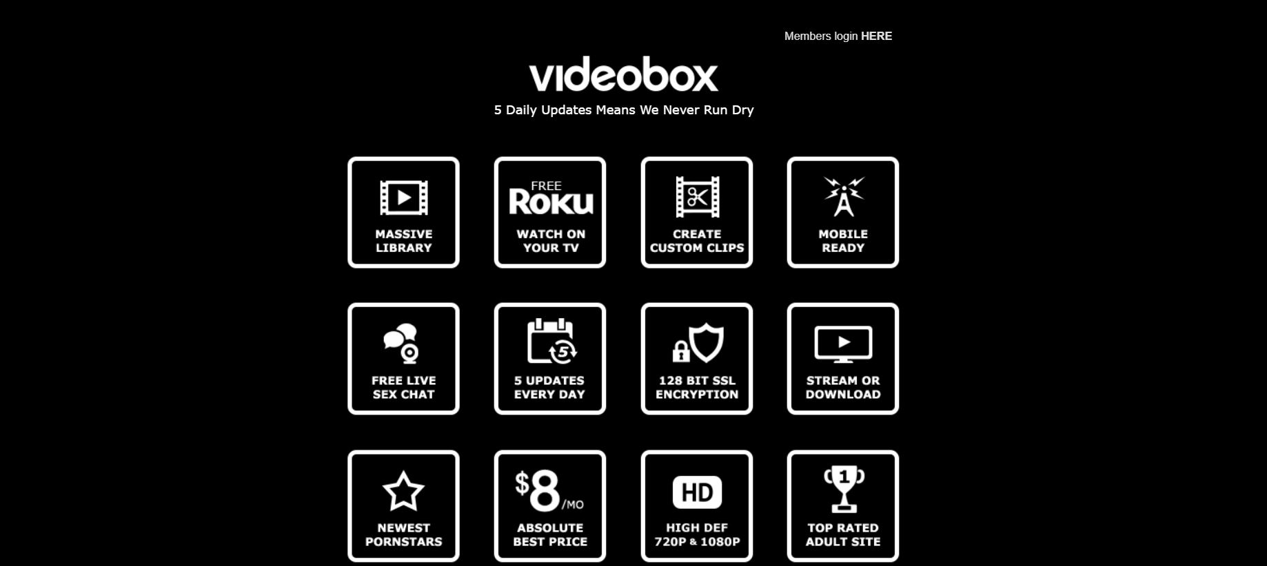 VideoBox - the largest Premium Porn Library
